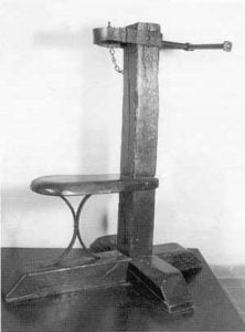 garroting chair