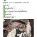 covidiotonplane